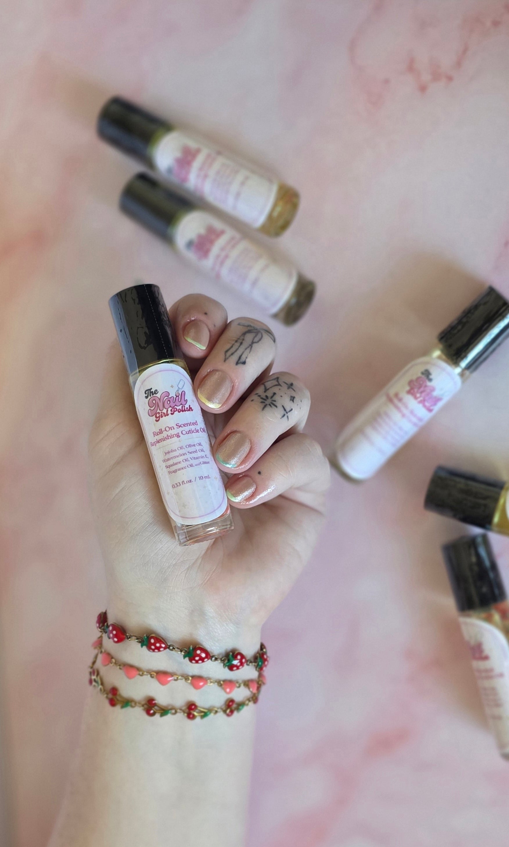 Roll-on cuticle oil