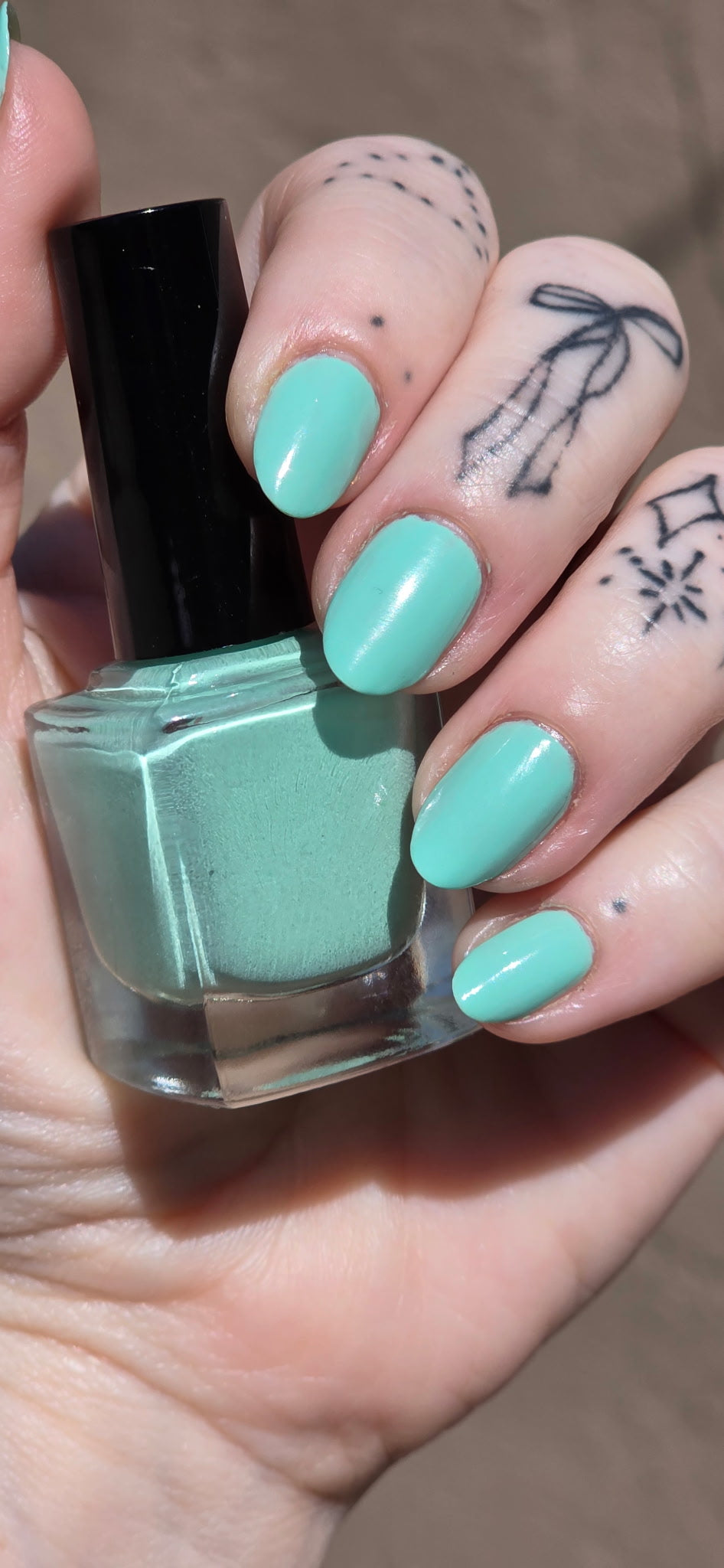 Teal Cream Nail Polish