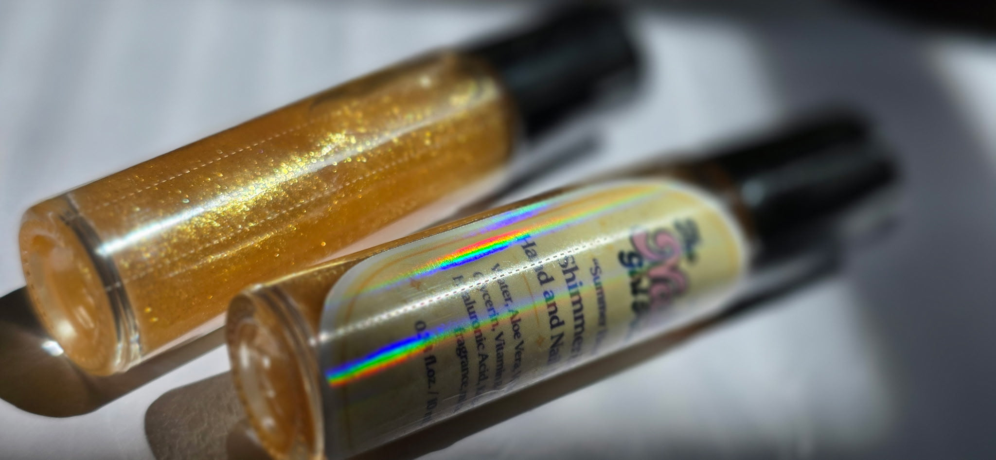 Shimmering Hand and Nail Serums